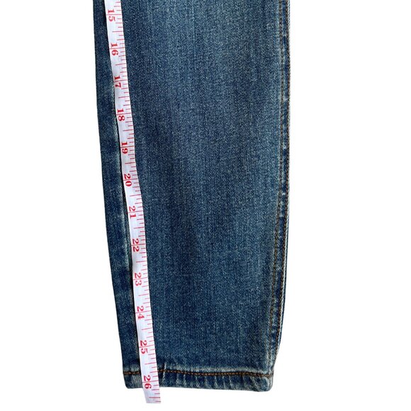 Free People Women’s Mid Rise Classic Straight Leg Jeans Blue Medium Wash Size 27 - Picture 12 of 16